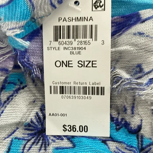 4 scarves bundle, one faux fur infinity, one silk, one NWT, one gray/cream - Picture 5 of 6